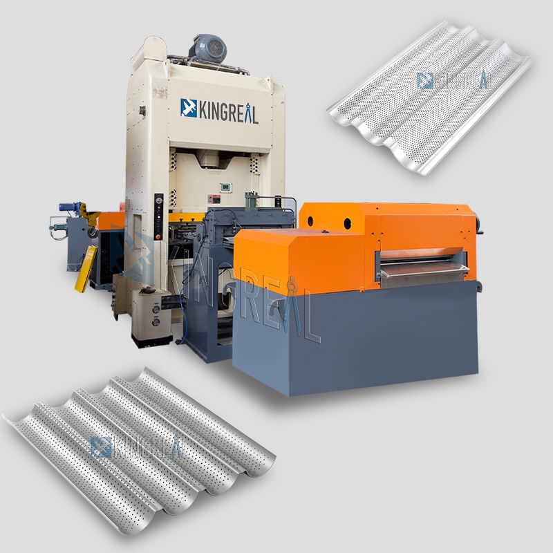 మెటల్ బాగెట్ ట్రే చిల్లులు గల గుద్దే యంత్రం