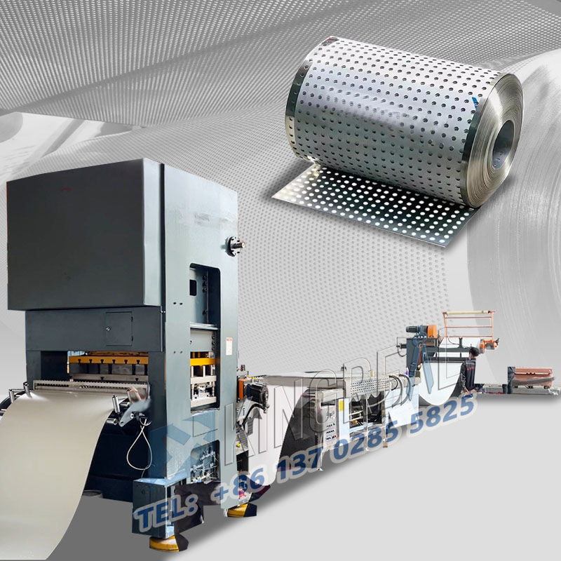 షీట్ కాయిల్ పెర్ఫరేషన్ మరియు రివైండ్ మెషిన్